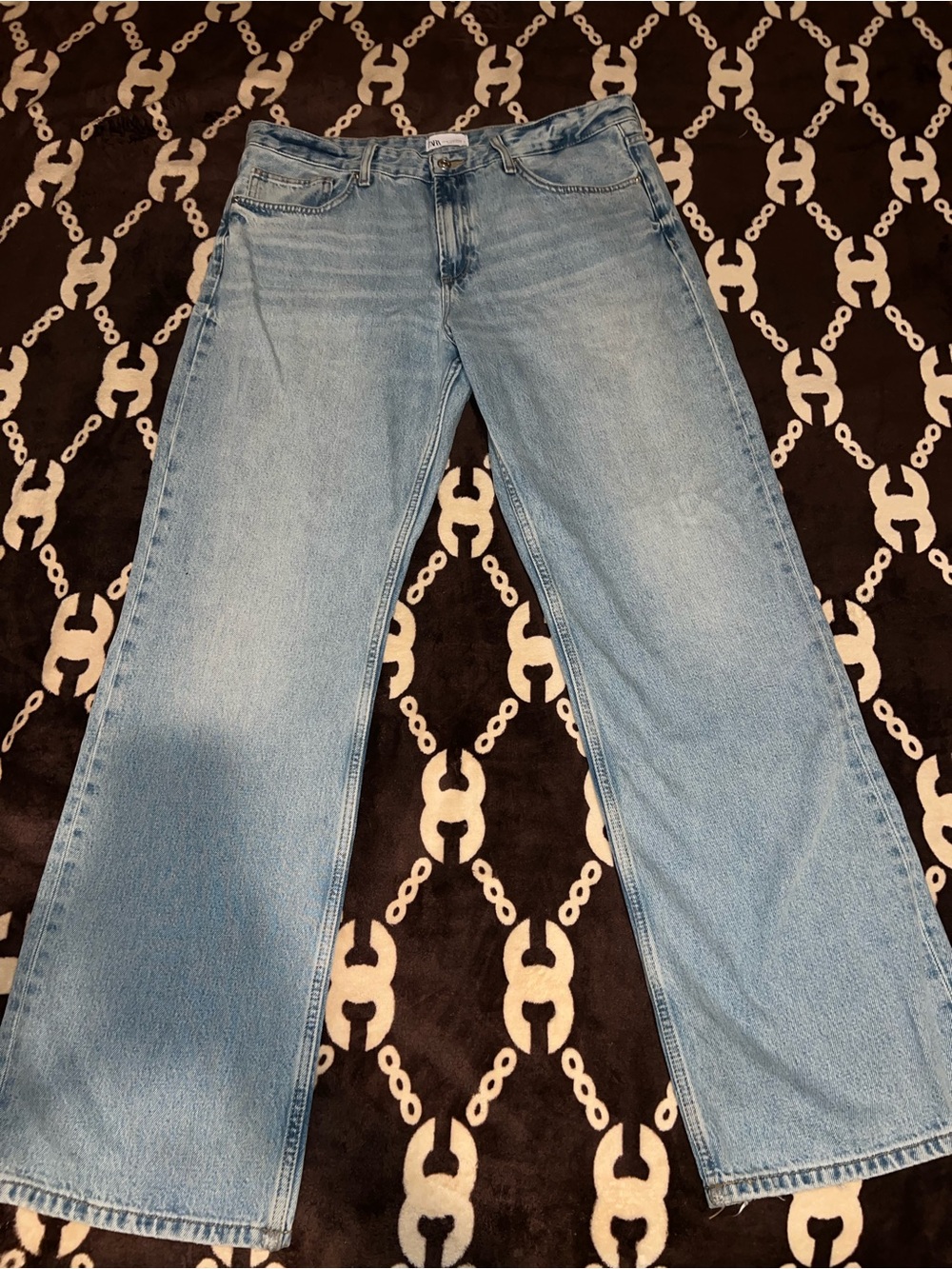 Zara High Rise Wide Leg jeans size 14